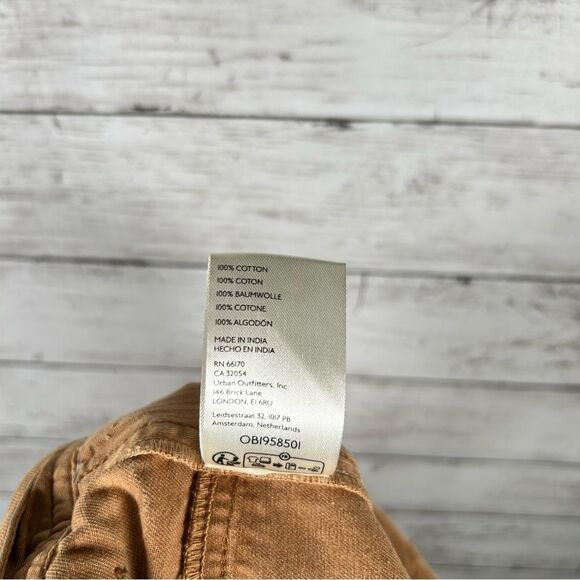 Free People Nora Mini Trouser Shorts Size 10 Honey Brown NEW - Picture 6 of 6